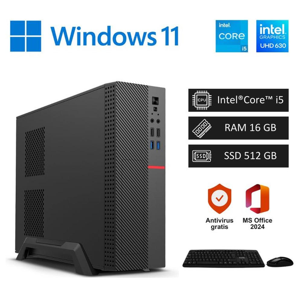 Computadora PC Intel Core i5 3´30GHz 16GB RAM 512GB SSD