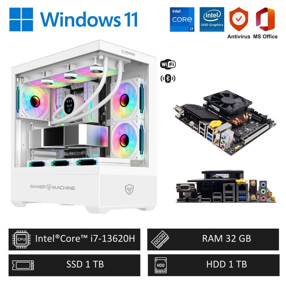 Computadora PC Gamer Intel Core i7-13620H 4´90GHz 32GB RAM 2TB WiFi y Bluetooth