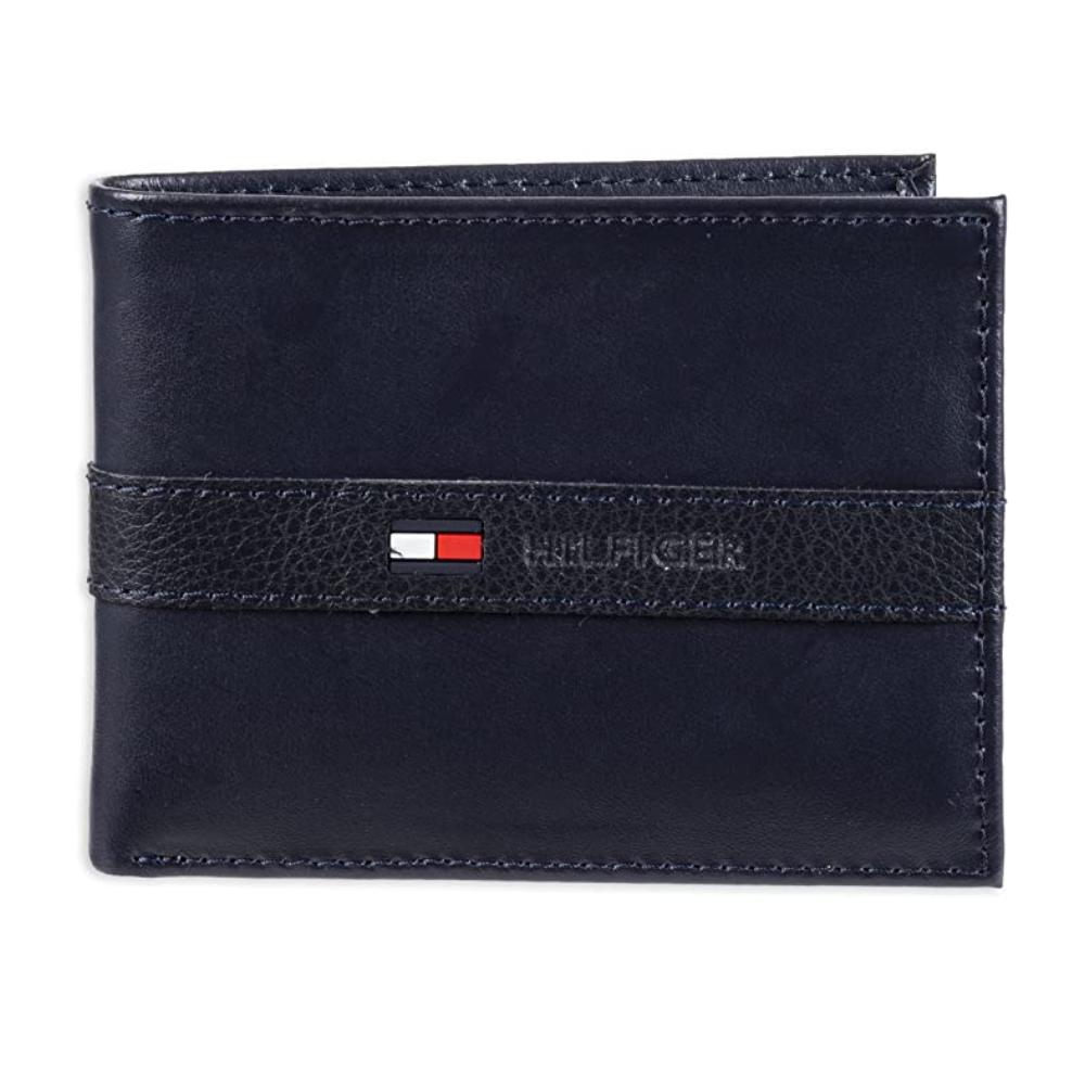 Billetera TOMMY HILFIGER Cuero Delgada Azul Navy