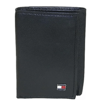 Billetera TOMMY HILFIGER de cuero genuino - Negro Oxford