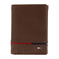 Billetera TOMMY HILFIGER RFID triple - Marrón