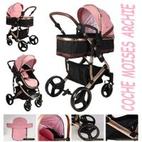 Nuevo Coche Moises de Lujo Estructura de Aluminio ARCHIE -BL