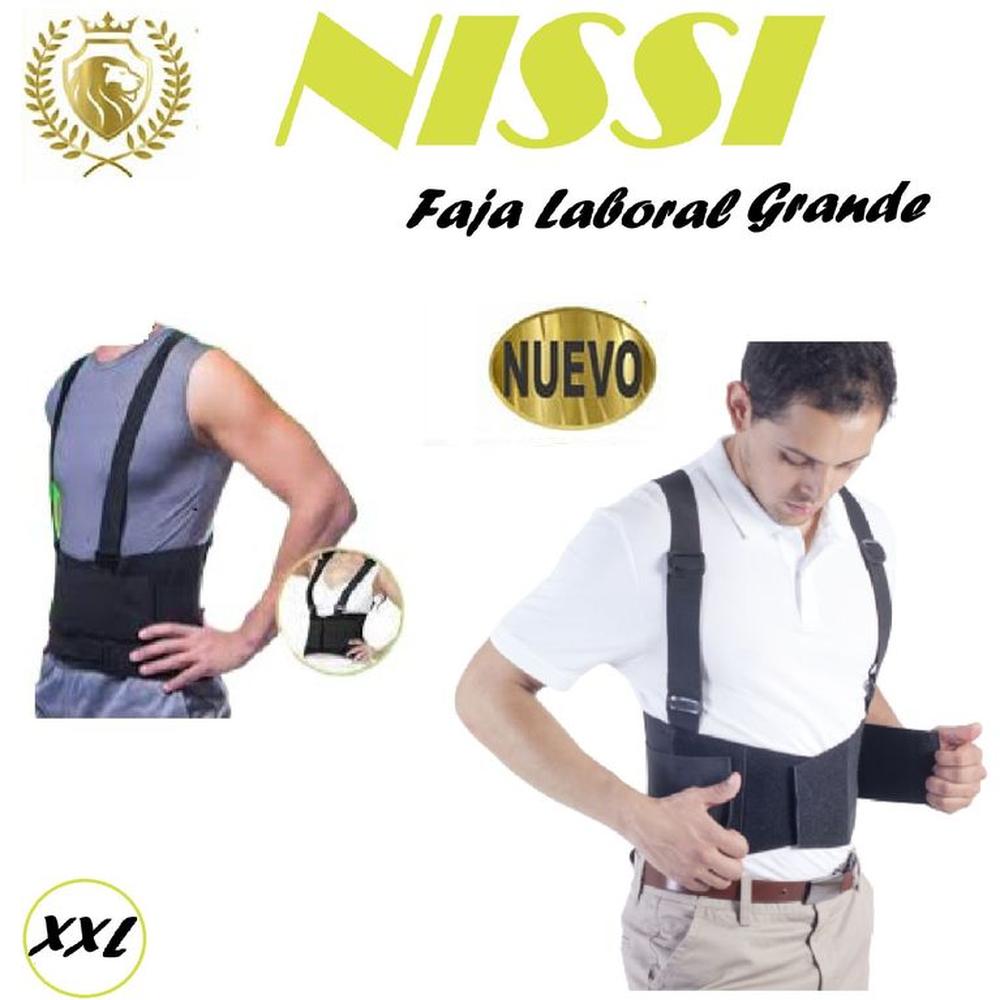 Faja Laboral Liviana Grande Negro Talla -XXL