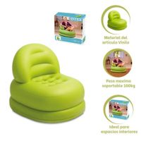 Sofa Silla Inflable Moderno Verde 84x99x76