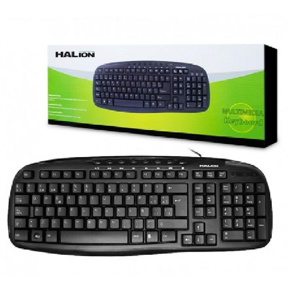Teclado Multimedia e Internet Halion HA-K901
