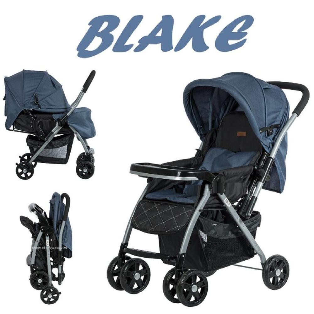 Coche de paseo Blake Mango reversible-Azul