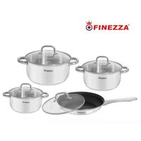 Juego de Ollas 8 Piezas Acero Inoxidable - FZ972AE-IN