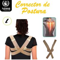 Faja Corrector De Postura Beige Talla -L