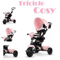 Triciclo Multifuncional Cosy Q play - Rosado