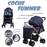 Coche Cuna con Bandeja Musical SUMMER -Azul