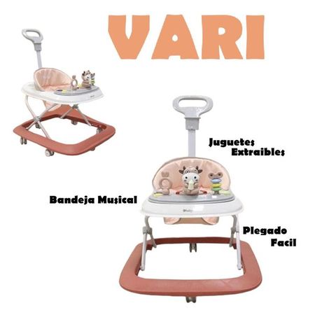 Andador Musical Para Bebe Didactico Vari-Rojo