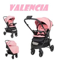 Coche cuna Valencia Baby Happy - Rosa