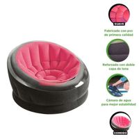 Silla Empire inflable Rosa 3 pz 122x127x81