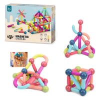 Juego Didáctico Bloques Magnéticos-64 Pcs