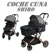 Nuevo Coche Cuna Ebaby Mango Reversible Shiro -Gris