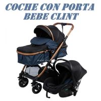 Nuevo Coche Moises con Porta Bebe Clint -Azul