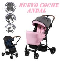 Nuevo Coche Mango Reversible Ebaby Andal -Rosa