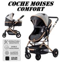 Coche Moises Comfort Estructura Dorada con Amortiguacion -NG