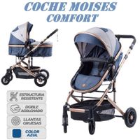 Coche Moises Comfort Estructura Dorada con Amortiguacion -Az