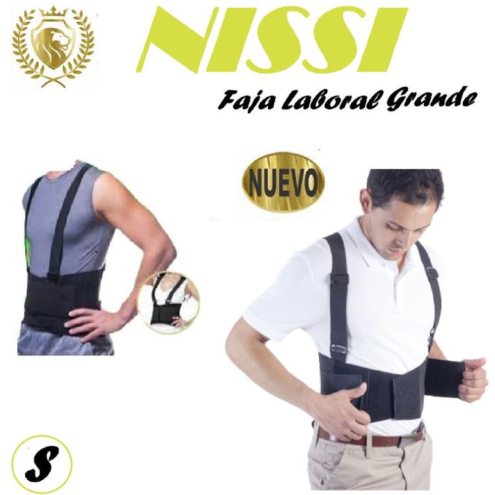 Faja Laboral Liviana Grande Negro Talla -S