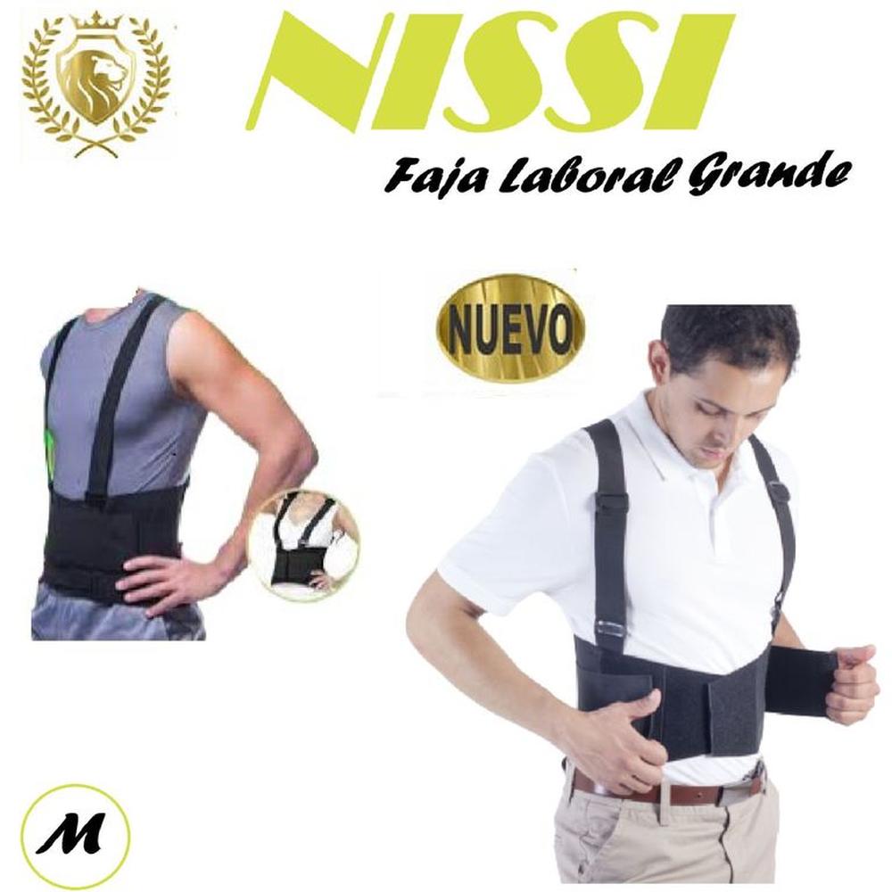 Faja Laboral Liviana Grande Negro Talla -M