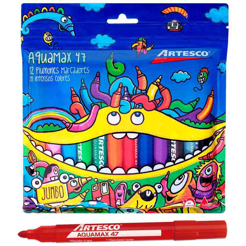 Plumones ARTESCO Aquamax 47 Jumbo Paquete 12un