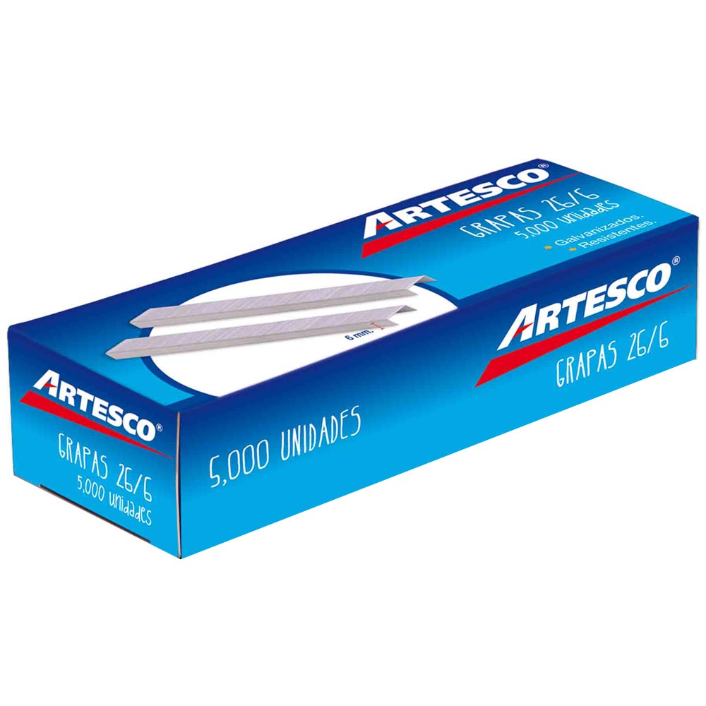 Grapas 26/6 Caja 500un