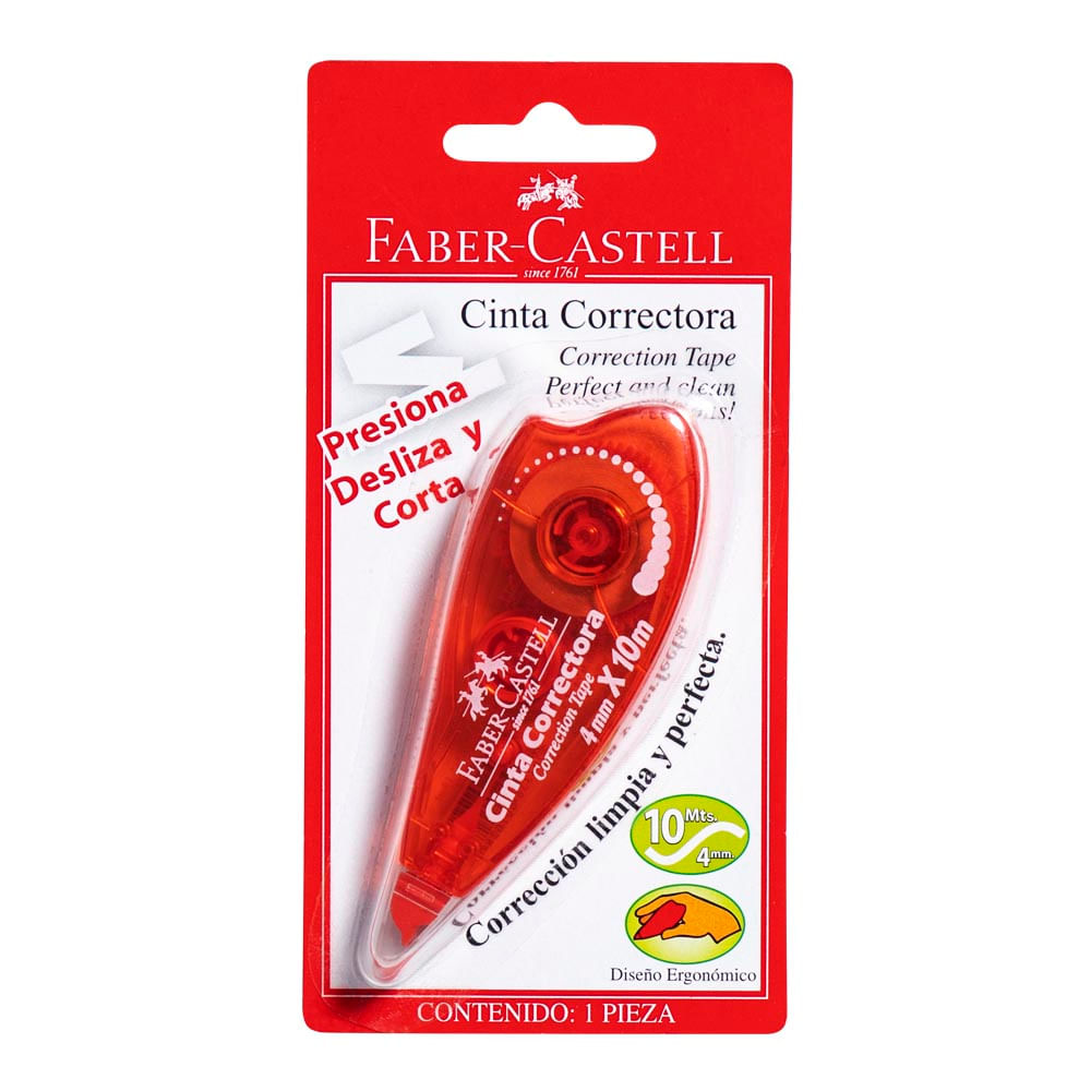 Cinta Correctora FABER CASTELL 4mm/10mt Blíster 1un