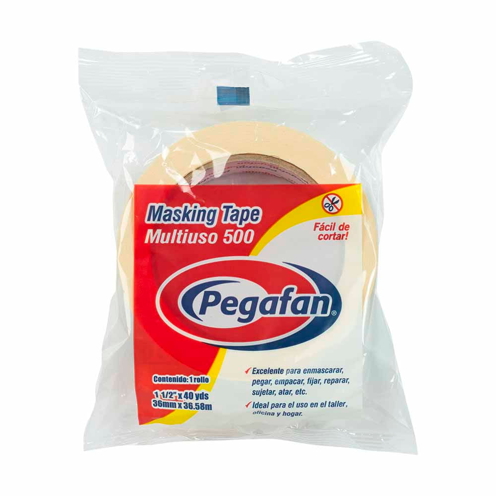 Cinta Adhesiva PEGAFAN Masking Tape Multiuso 36mm x36.58m