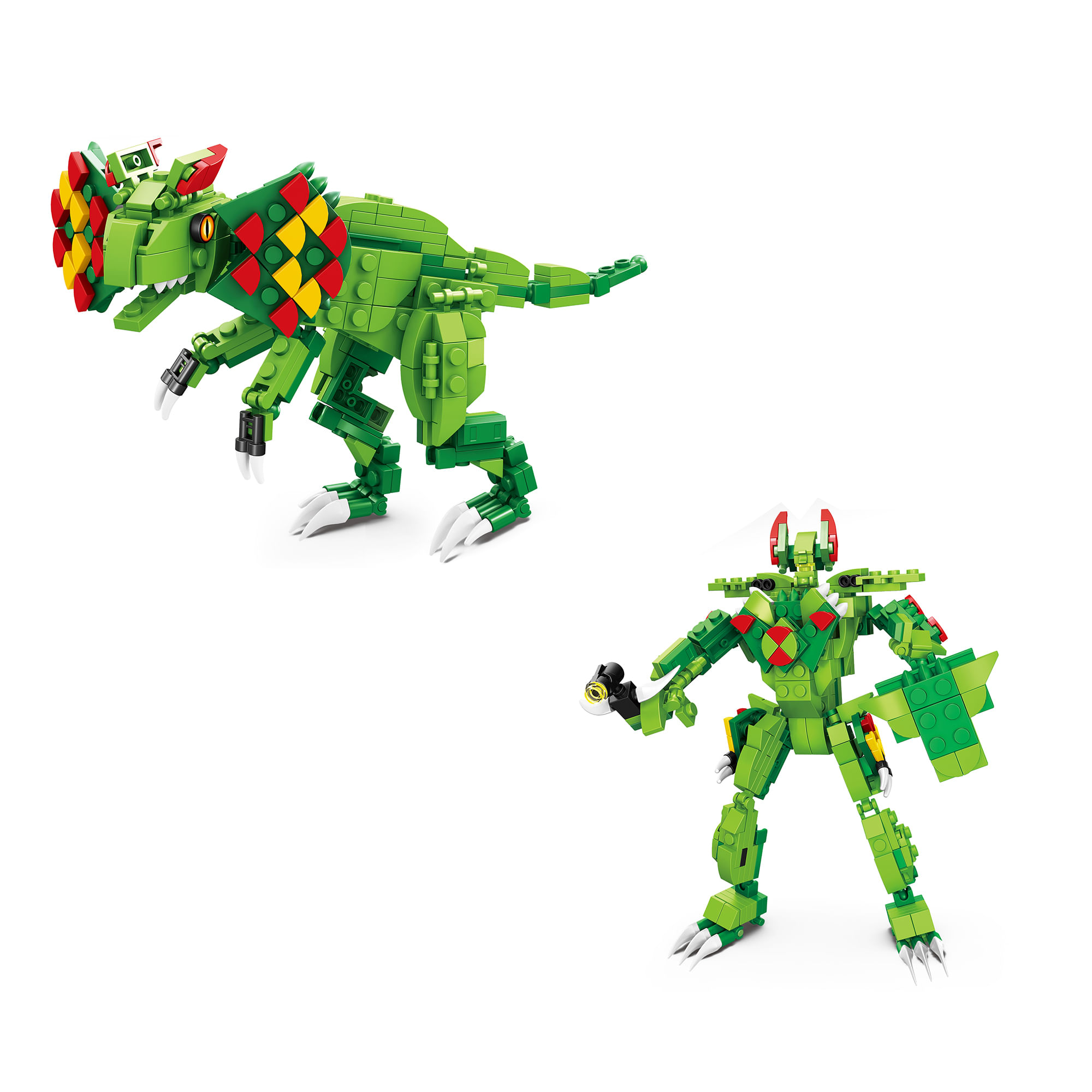 Bloques 2 en1 Dino Verde BRIGHT 123-709