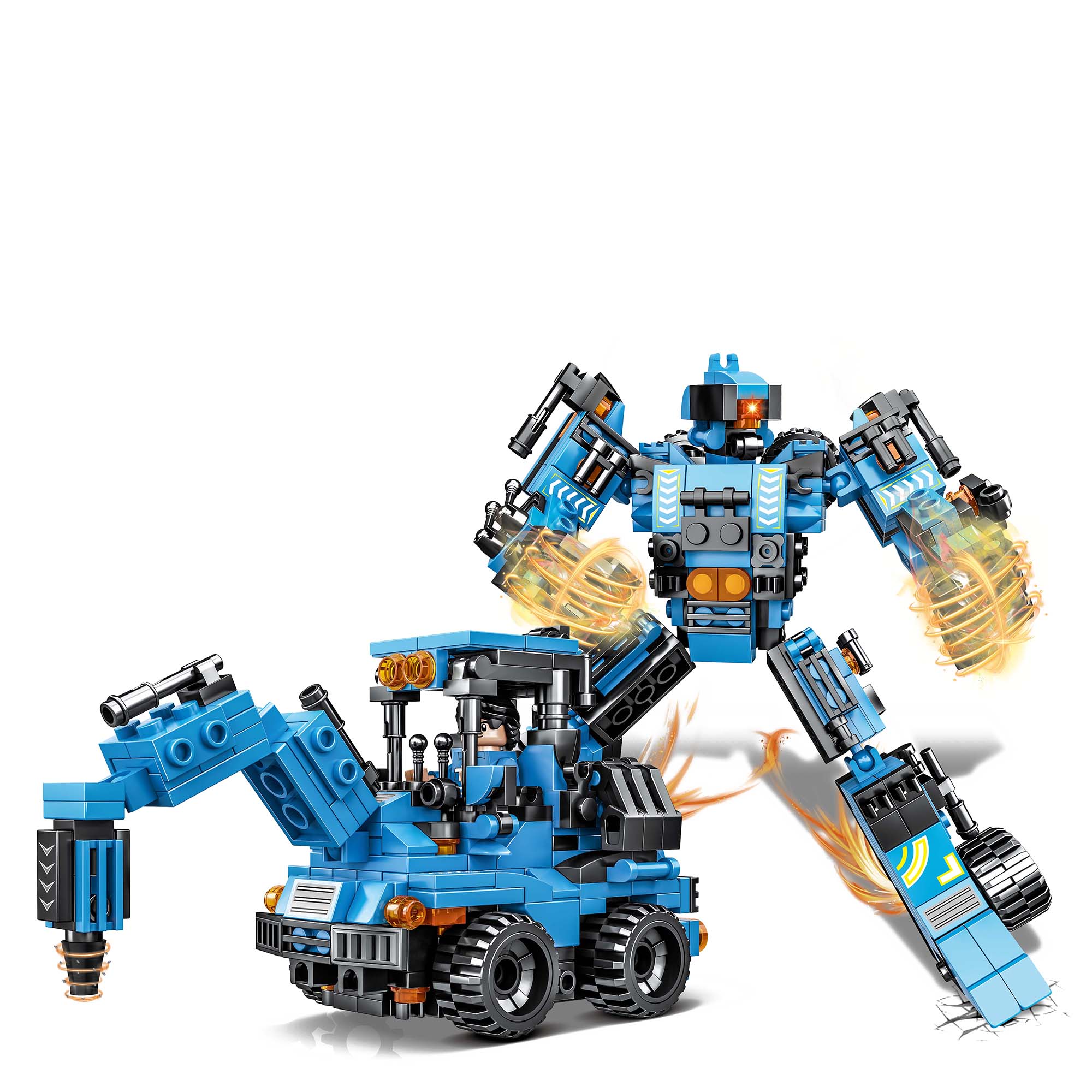 Bloques Carro Transformer Azu BRIGHT 942