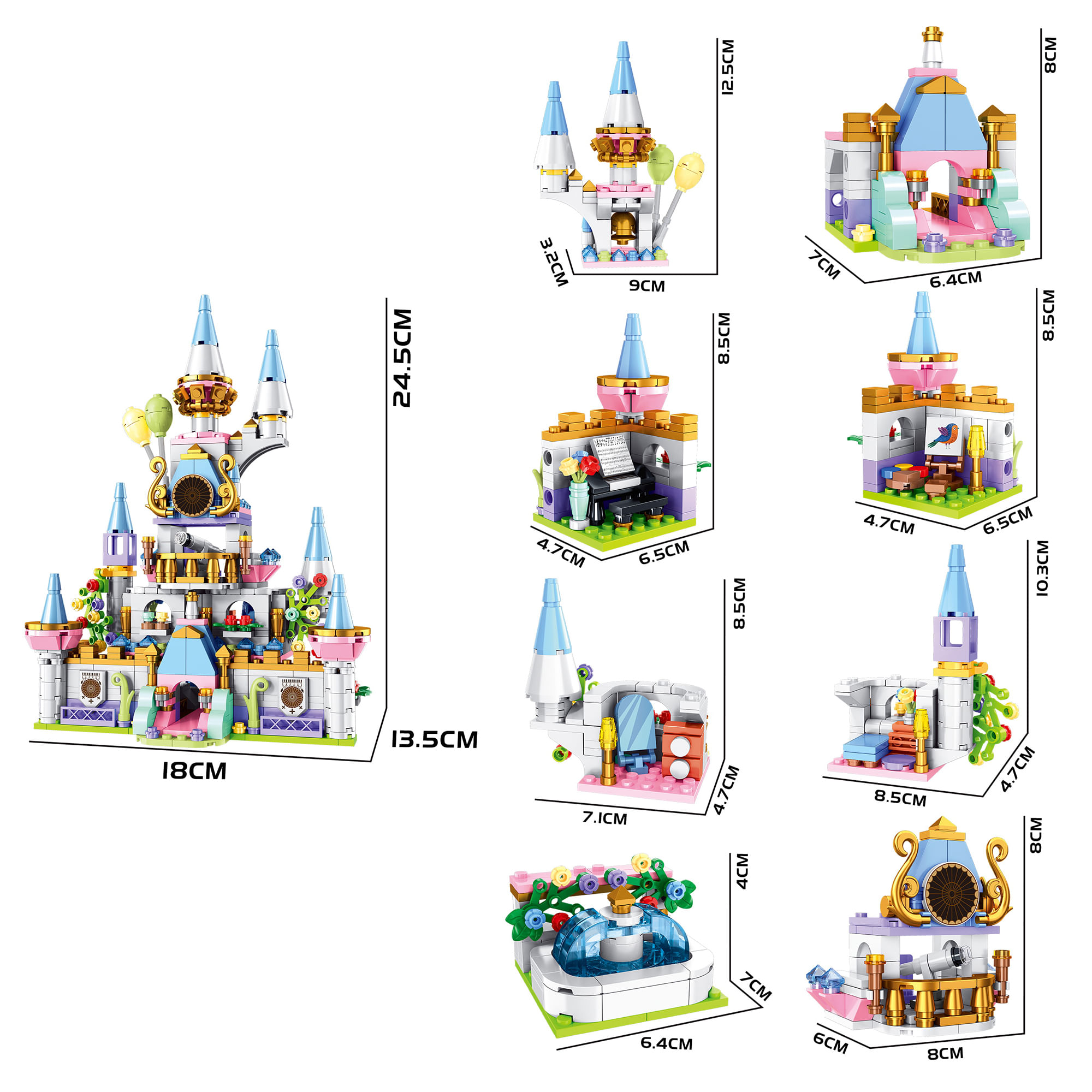 Bloques Castillo Princesa Bb065E BRIGHT BB065E