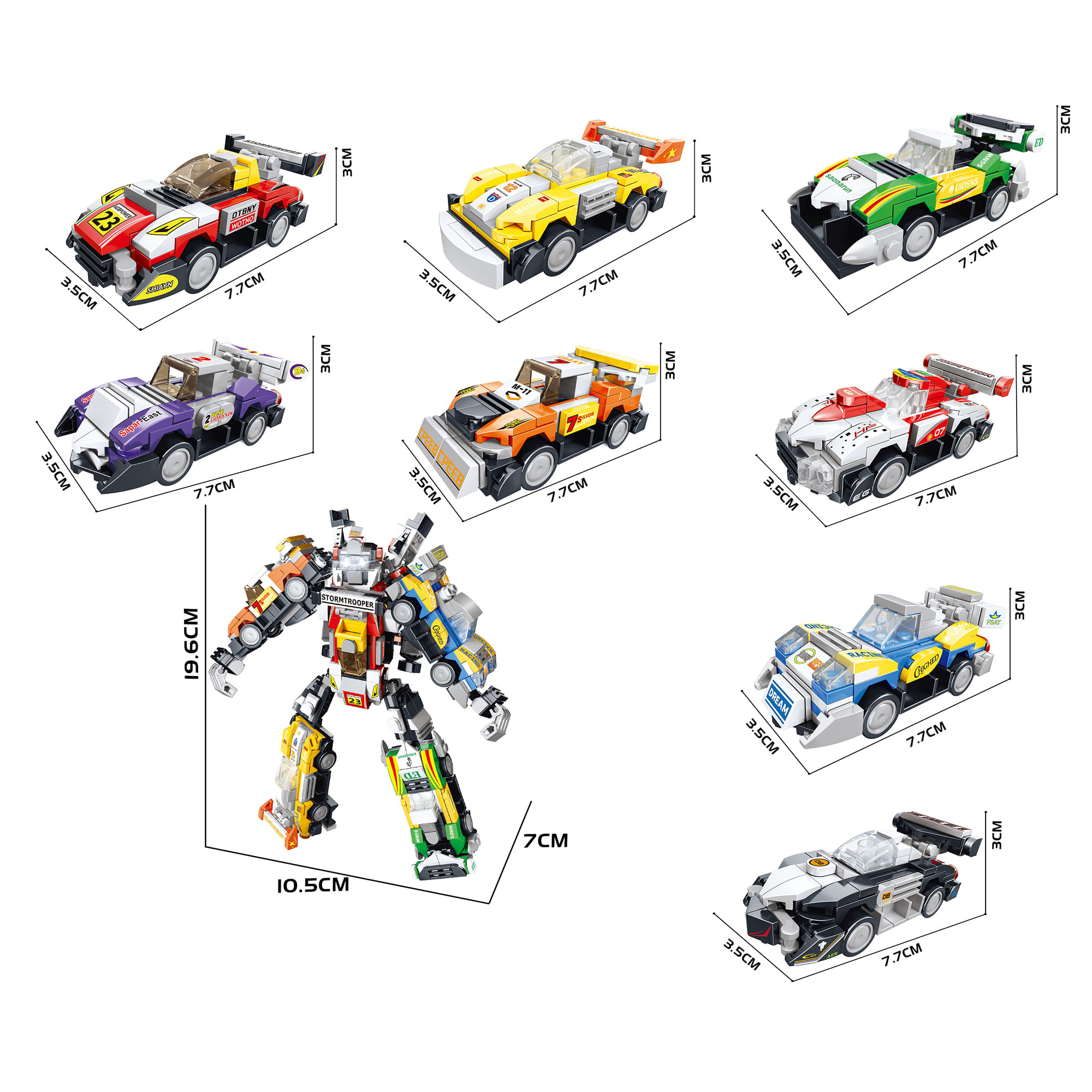 Bloques Colección Transformers BRIGHT (Modelos Aleatorios)