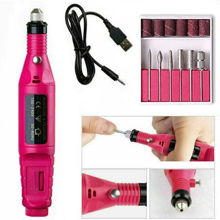 Pulidor Limador de Uñas Manicure y Pedicure Incluye Cabezales