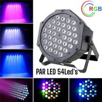 Par LED 54Leds 3Watts de RGB AutoSound DMX520 Reflector Luces