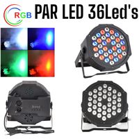 Par LED 36Leds 3Watts RGB AutoSound DMX520 Reflector RGB