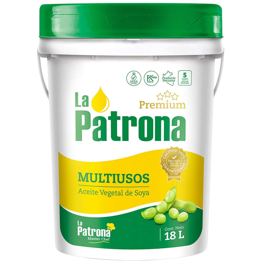 Aceite Vegetal LA PATRONA Balde 18L
