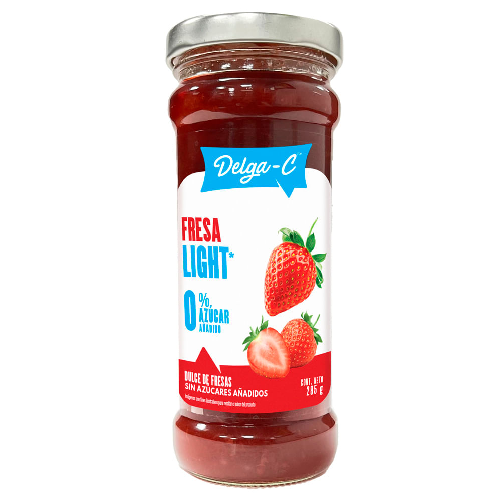 Mermelada DELGA-C Fresa sin Azúcar Frasco 285g
