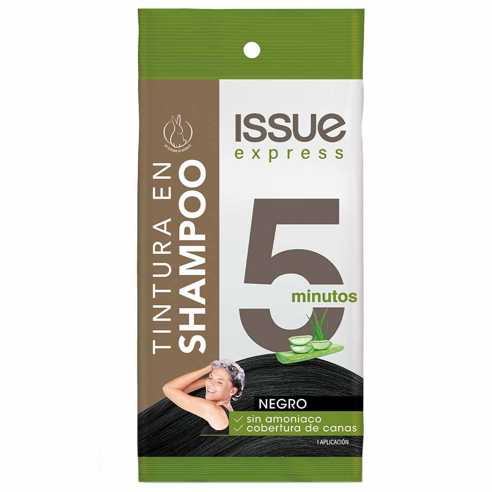 Tinte Shampoo ISSUE Express Color Negro 12.5ml