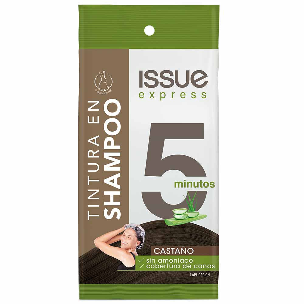 Tinte Shampoo ISSUE Express Color Castaño Oscuro 12.5ml