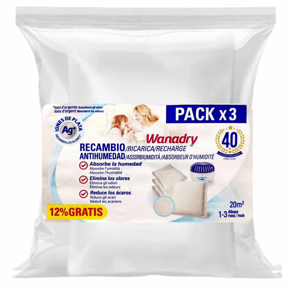 Deshumedecedor en Saquito WANADRY Repuesto Caja 3un
