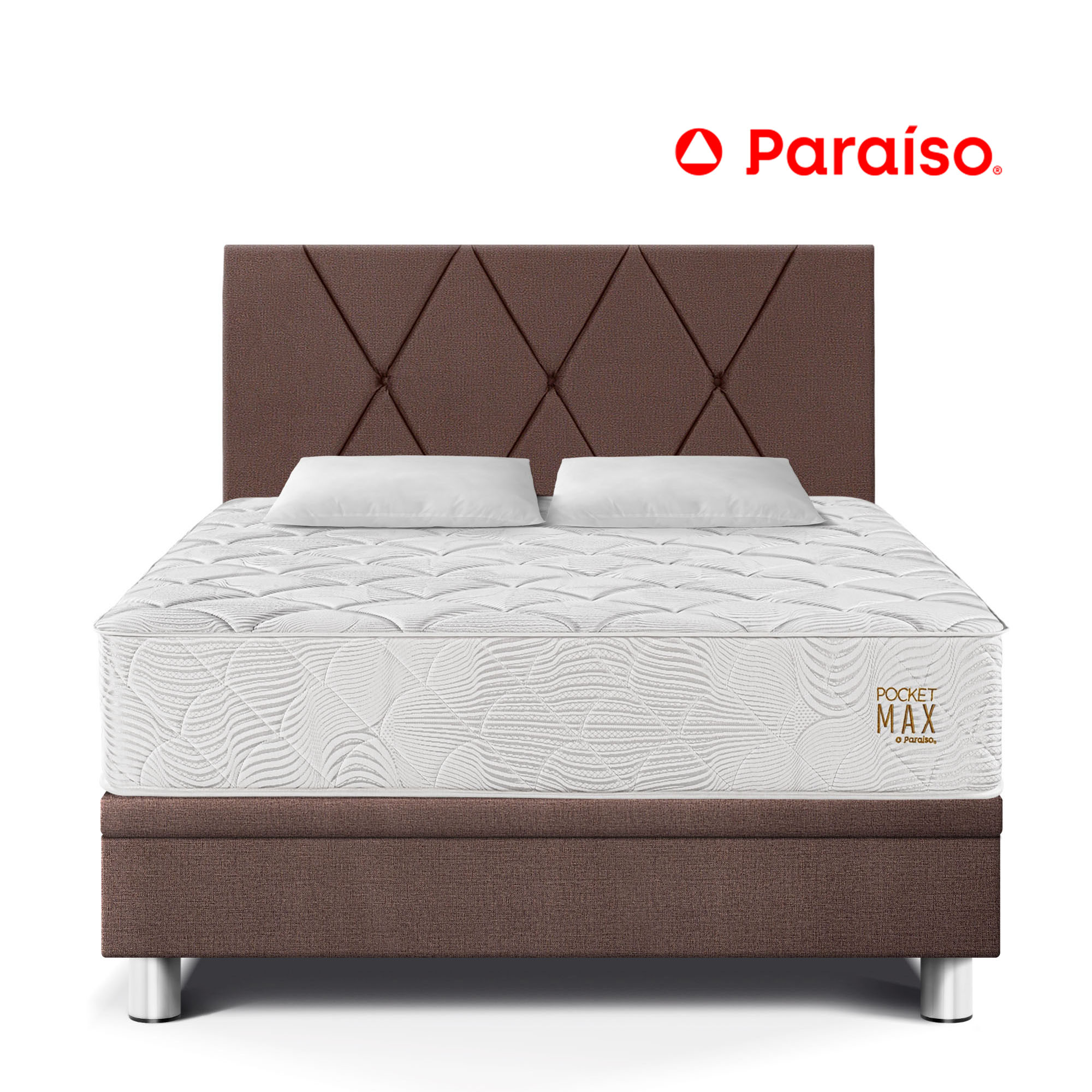 Dormitorio Boxet PARAISO Pocket Max 2 Plazas Choco