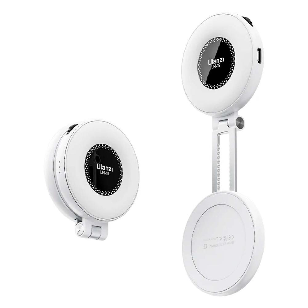 Mini Aro de Luz Led Ulanzi  LM19 MagSafe para celular color negro