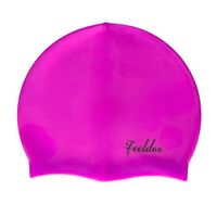 Gorro De Silicona De Natación Para Adultos Rosado - FEELDOO
