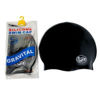 Gorro De Silicona De Natación Para Niños Negro - GRAVITAL