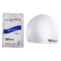 Gorro De Silicona De Natación Para Adultos Blanco - TORNEO