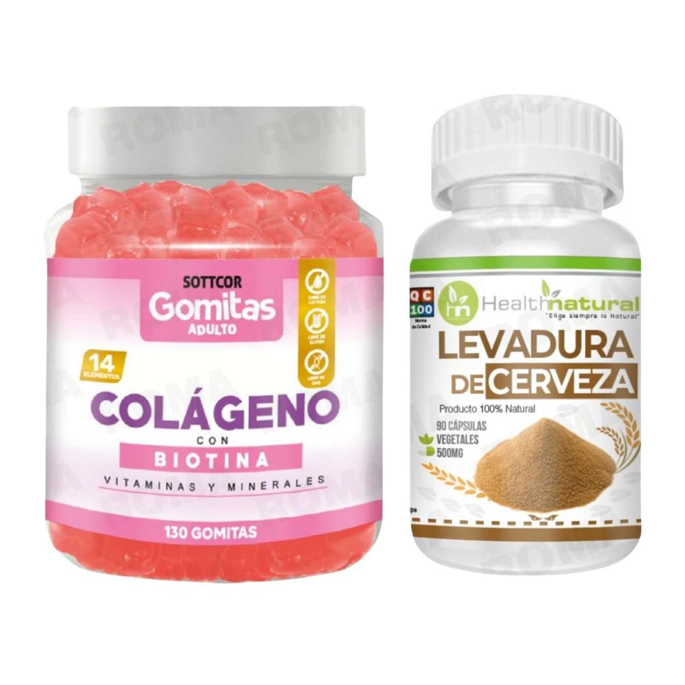 GOMITAS COLÁGENO CON BIOTINA + LEVADURA DE CERVEZA HEALTHNAT