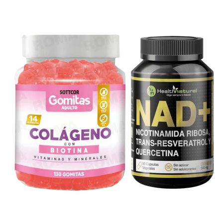 GOMITAS COLÁGENO CON BIOTINA  + NAD+ HEALTHNATURAL