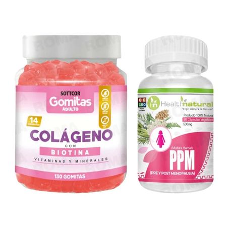 GOMITAS COLÁGENO +  PPM(PRE Y POST MENOPAUSIA)HEALTHNATURAL