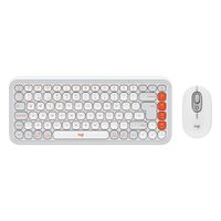 Kit Logitech POP ICON Teclado Y Mouse Combo Wireless Orange 920-013055